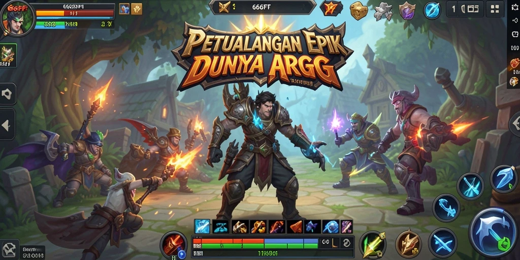 Screenshot gameplay ARPG 666FF yang menunjukkan aksi seru.