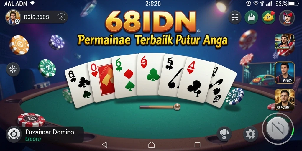 Screenshot gameplay 68IDN yang menampilkan keseruan bermain Domino.
