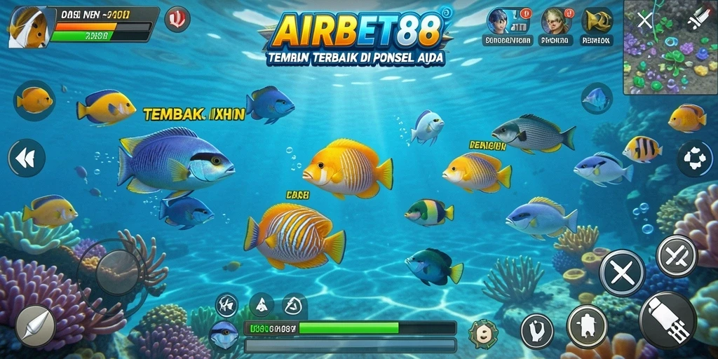 Tampilan gameplay seru dari AIRBET88 yang penuh warna dan interaktif.