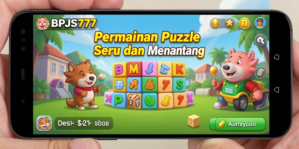 Tampilan gameplay menantang dari BPJS777 dengan berbagai teka-teki.