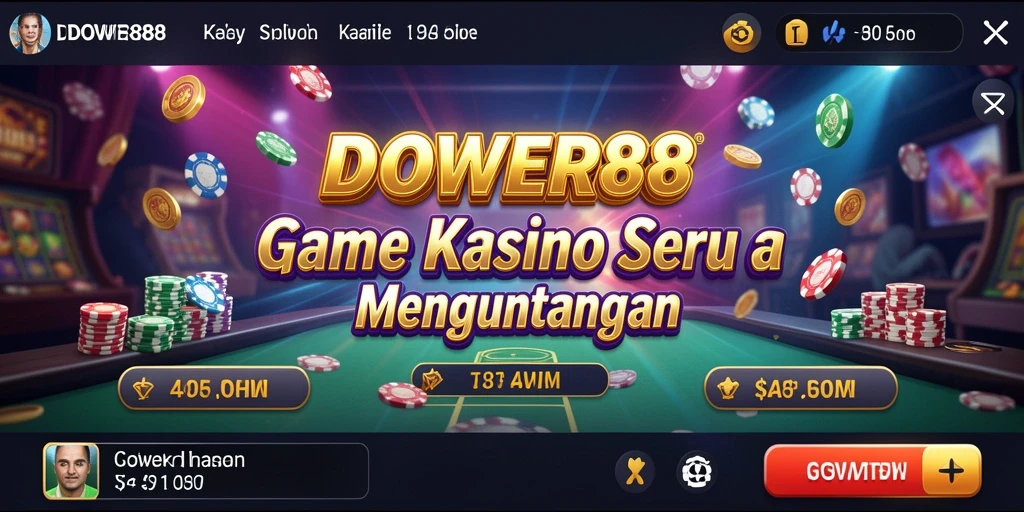Tampilan gameplay DOWER88 yang menarik dan interaktif.