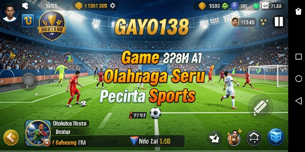 Tampilan screenshot GAYO138 yang menampilkan aksi olahraga mendebarkan.