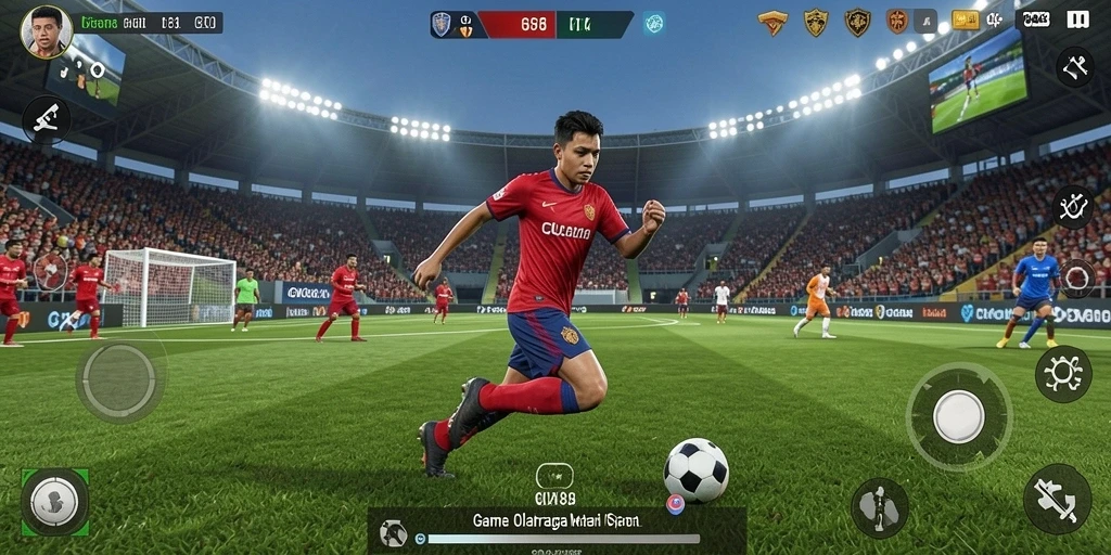 Screenshot gameplay GX88 yang menampilkan aksi seru dalam olahraga.