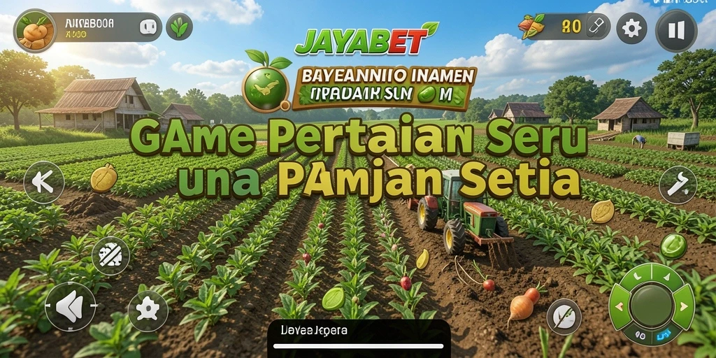 Tampilan menarik gameplay JAYABET dengan lahan pertanian yang subur.