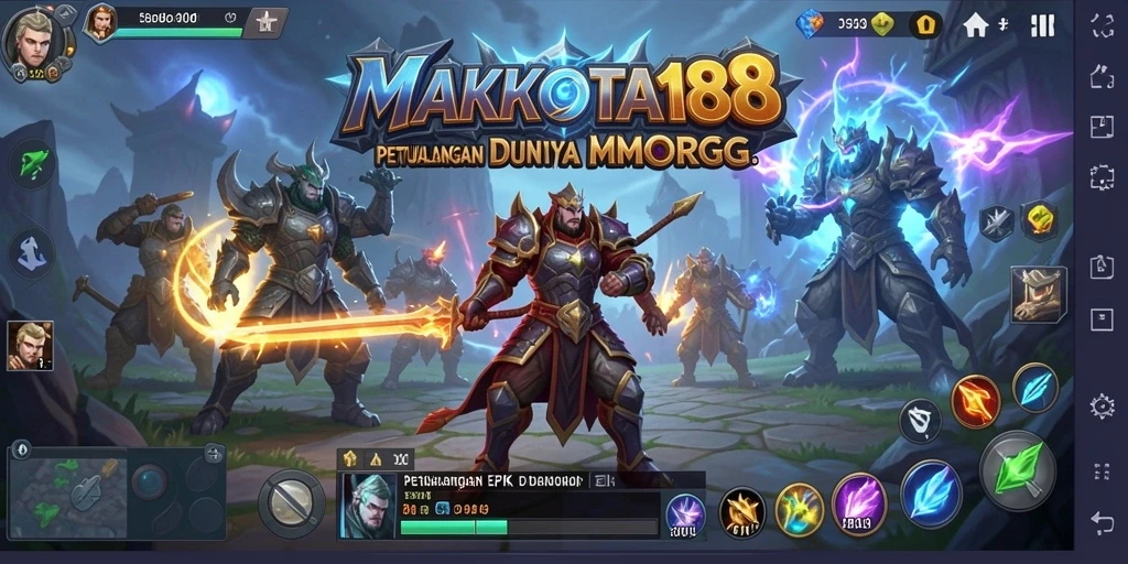 Screenshot gameplay epik dari MAHKOTA188 yang mengasyikkan.