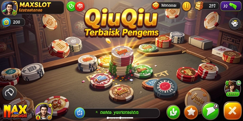 Tampilan menarik dari gameplay QiuQiu MAXSLOT.