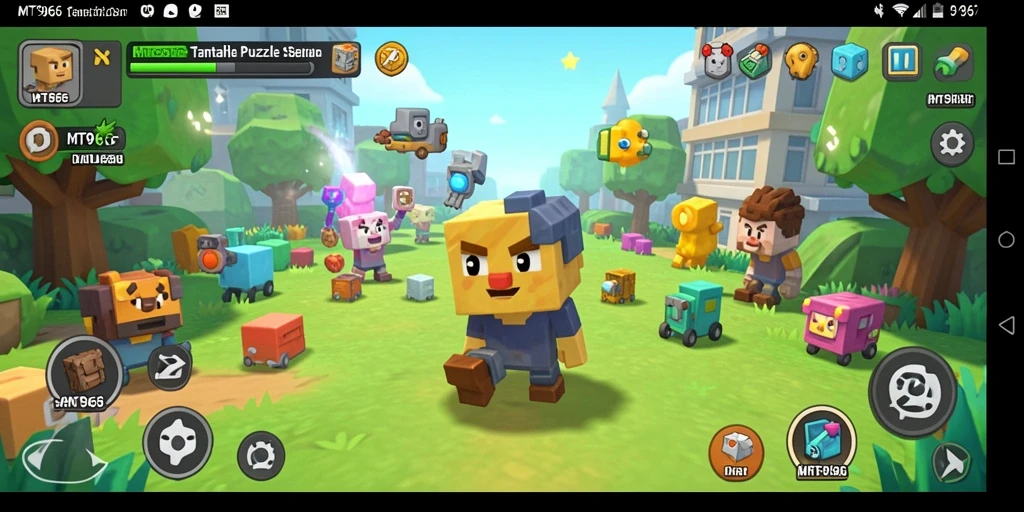 Screenshot gameplay MT966 menampilkan tantangan puzzle yang seru dan menarik.