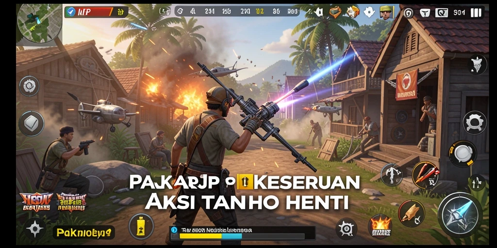 Tangkapan layar PAKARJP menampilkan aksi intens dan karakter dinamis.